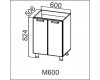 Стол под мойку М600 (Геометрия)