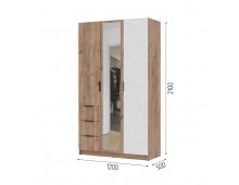 Шкаф 3 Орегон (Стендмебель)