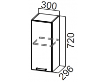 Шкаф навесной Ш300/Н720 (Классика)