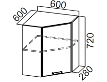 Шкаф навесной Ш600у/Н720 (Классика)