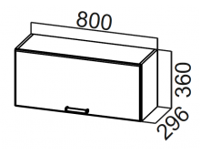 Шкаф навесной ШГ800/Н360 (Прованс)