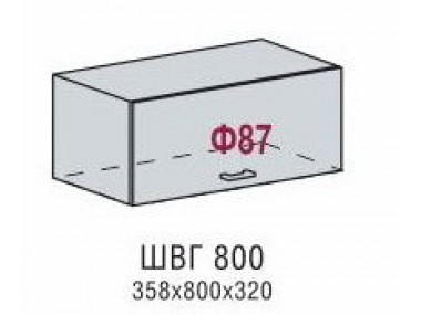 Шкаф верхний ШВГ 800 (Терра)