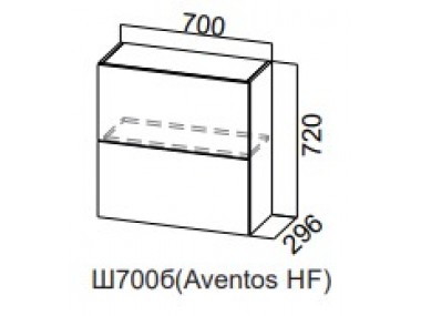 Шкаф навесной Ш800б/H720 Aventos HF(Модерн NEW)