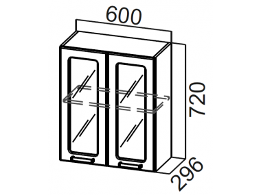 Шкаф навесной Ш600с (Вектор)