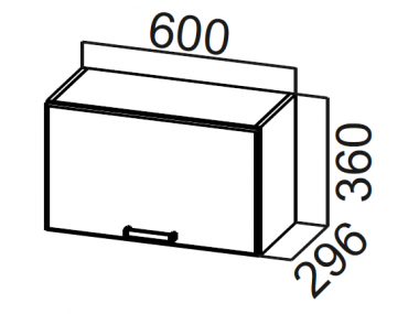 Шкаф навесной ШГ600 (Вектор)